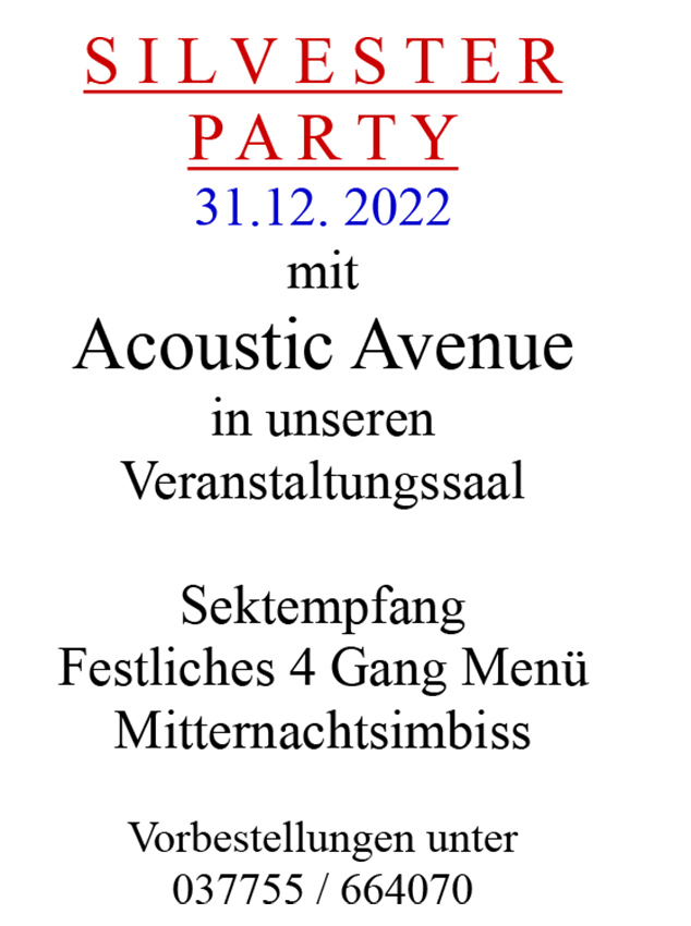 Silvesterwerbung 2022